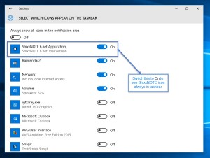 ShixxNOTE taskbar icon on Windows 10